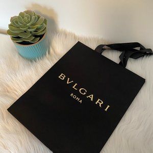 Bvlgari // black medium gift bag
